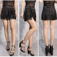 Tassel Short Shorts Women's Diamond Embellished Mid-Waist Dance Denim Hot Pants Outerwear Fashionable Korean Style Sexy
