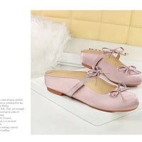Ladies Slippers Bowknot Silks Satins Women Shoes Round Head Women Sandals Summer Shoes Women Slippers