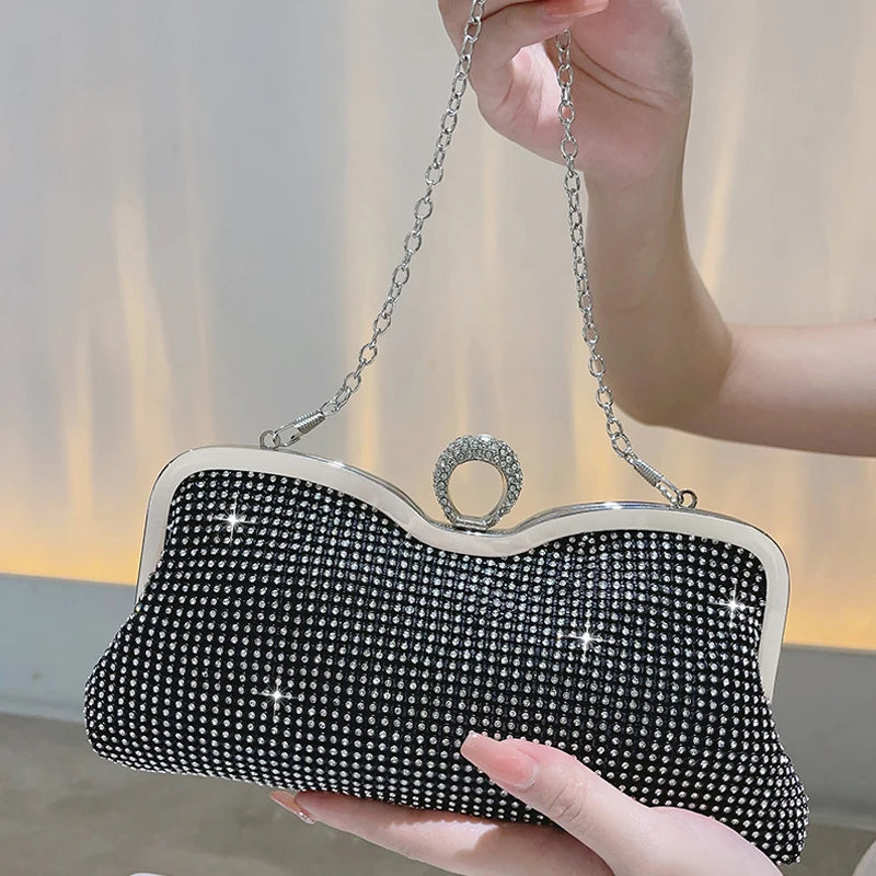 Diamond Handbag Wedding Purse Clutch With Luxury Bag Shiny Handbag Dress Clutch for Women Cocktail Party Handbag