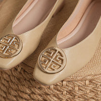 Shoes for Women Retro Ladies Flats Slip on Shoes Loafers Square Toe Shallow Mouth Women Casual Footwear Lightweight