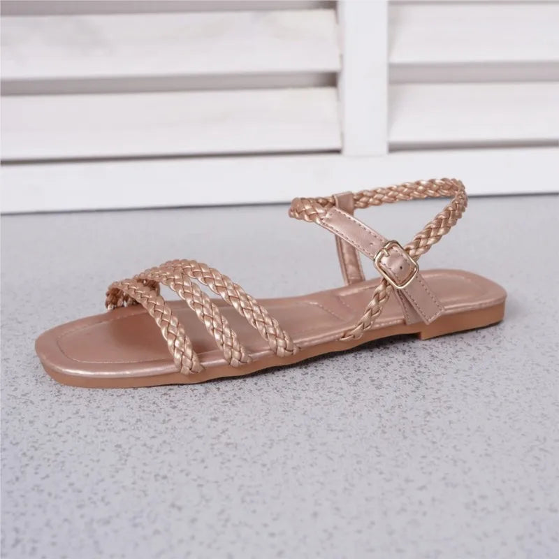 Fashion Sandals Summer Women Shoes Non-Slip Women's Sandals Elegant Flat Footwear Female Women Sandal