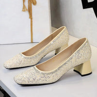 Fashion String Bead Pumps Women Elegant Ladies Party Shoes