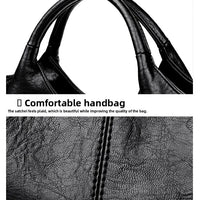 Fashionable Pure Color Basket Handbag Women's Commuter Bag Soft PU Leather Vintage Style Single Shoulder Bag with Internal Zipper