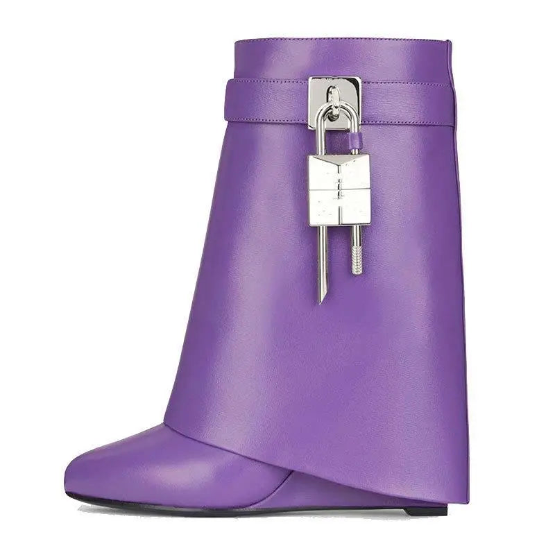 High Heel Zipper Short Boots Women round Head Ultra Thin Rubber Outsole Fashionable Solid Color Uppers - Natalia Home Fashion