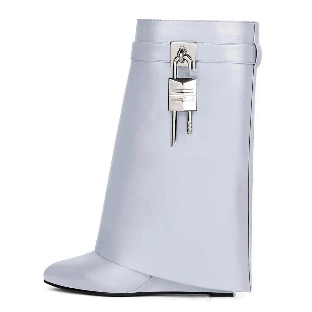 High Heel Zipper Short Boots Women round Head Ultra Thin Rubber Outsole Fashionable Solid Color Uppers - Natalia Home Fashion