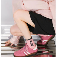 Women Tennis Sneakers Flats Ladies Fashion Lace-up Vulcanized Shoes Spring Autumn Woman Outdoor Trainers Footwear