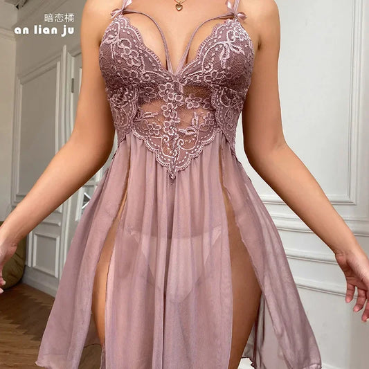 Nightgown Sleepwear Women's Clothing Home wear Suspenders Lace Sexy Comfortable Casual Embroidery Fashion Breathable Loose Fit