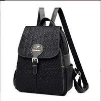Women's Fashion Luxury Designer Leather Backpacks Large Capacity Zipper Shoulder Bags Female School Bag Travel Bag pack