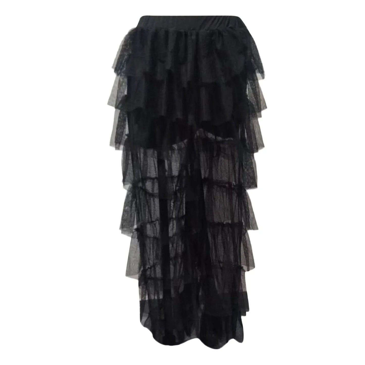 Mesh Splicing Elastic Cake Pants Europe And Peng Mesh Pants Comfortable Pants for Women Casual