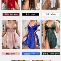 Nightgown Sleepwear Women's Clothing Home wear Suspenders Lace Sexy Comfortable Casual Embroidery Fashion Breathable Loose Fit