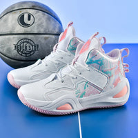 Professional Basketball Shoes Women Anti Slip Cushioning Wear Resistant Breathable Sneakers Outdoor Training Teen Athletic Shoes