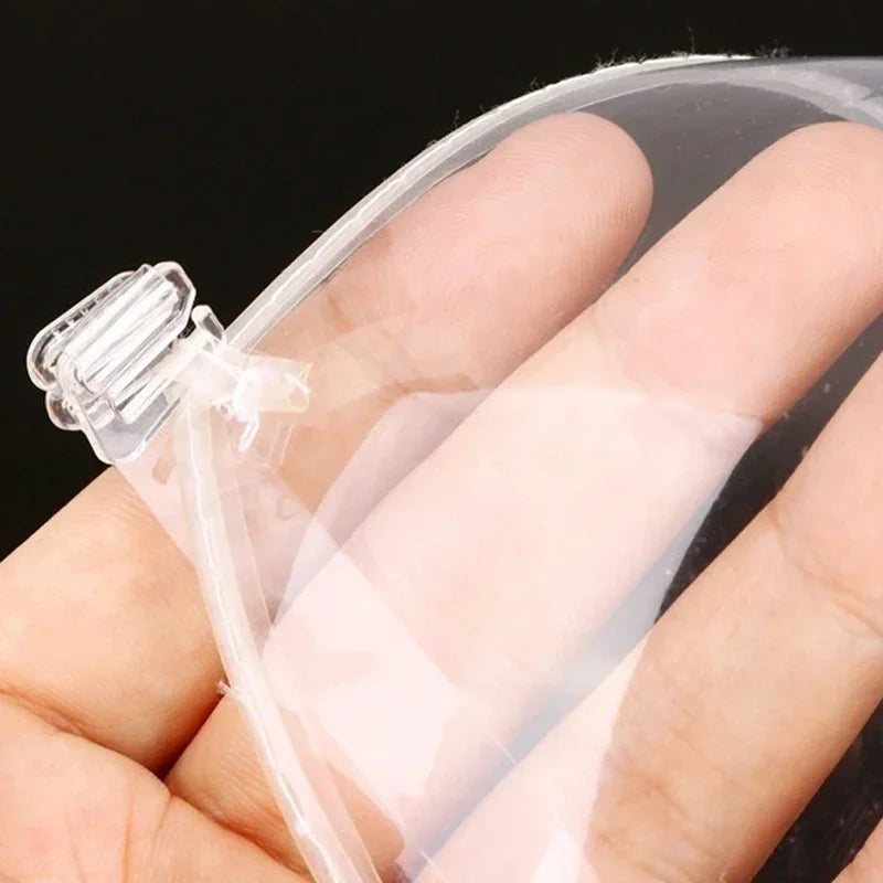 Sexy Transparent Push Up Bra Reusable TPU Ultra-thin Clear Straps Invisible Underwear Backless Bralette Top Lingerie