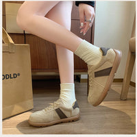 Fashion Trend Women's Casual Shoes College Style Wide Toe Soft Comfortable Flat Shoes Outdoor Casual Sports Shoes