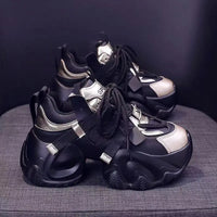 Chunky Sneakers Women Block Style 8cm Platform Lightweight & Versatile Casual Sports