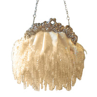 Women Evening Clutch Bag Diamond Clutch Female Bead Crystal Beads Tassel Day Clutch Wedding Purse Party Banquet
