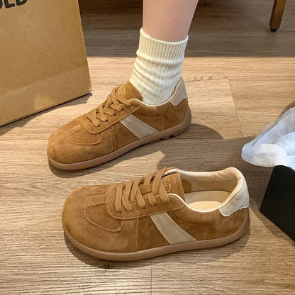 Fashion Trend Women's Casual Shoes College Style Wide Toe Soft Comfortable Flat Shoes Outdoor Casual Sports Shoes