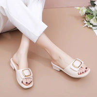 Women's Versatile Sandals - Fashion Thick Sole Flip Flops, Non-Slip Durable Outdoor Slides for Beach/Street Wear - Natalia Home Fashion