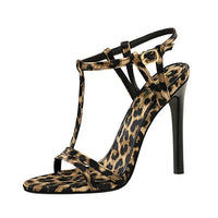 Sandals Women's T-strap Super High-heeled Open-toed Shoes, Sexy Thin-heeled Banquet Fashion Women's Shoes