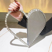 Mini Heart Shape Evening Bag Trendy Party Clutch Purse Women's Elegant Handbags For Party Prom