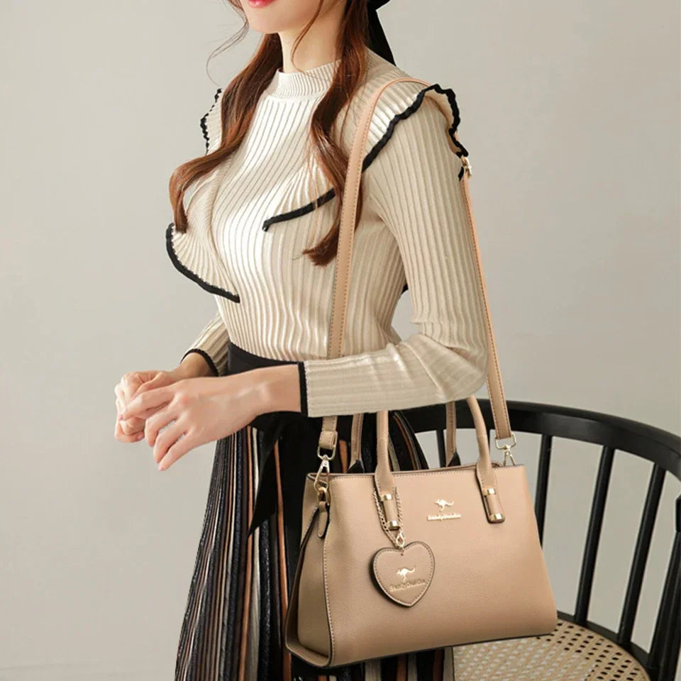 Soft Leather Luxury Handbags Women Bags Designer Shoulder Crossbody Bags for Women Casual Ladies Travel Bag Female Messenger Bag