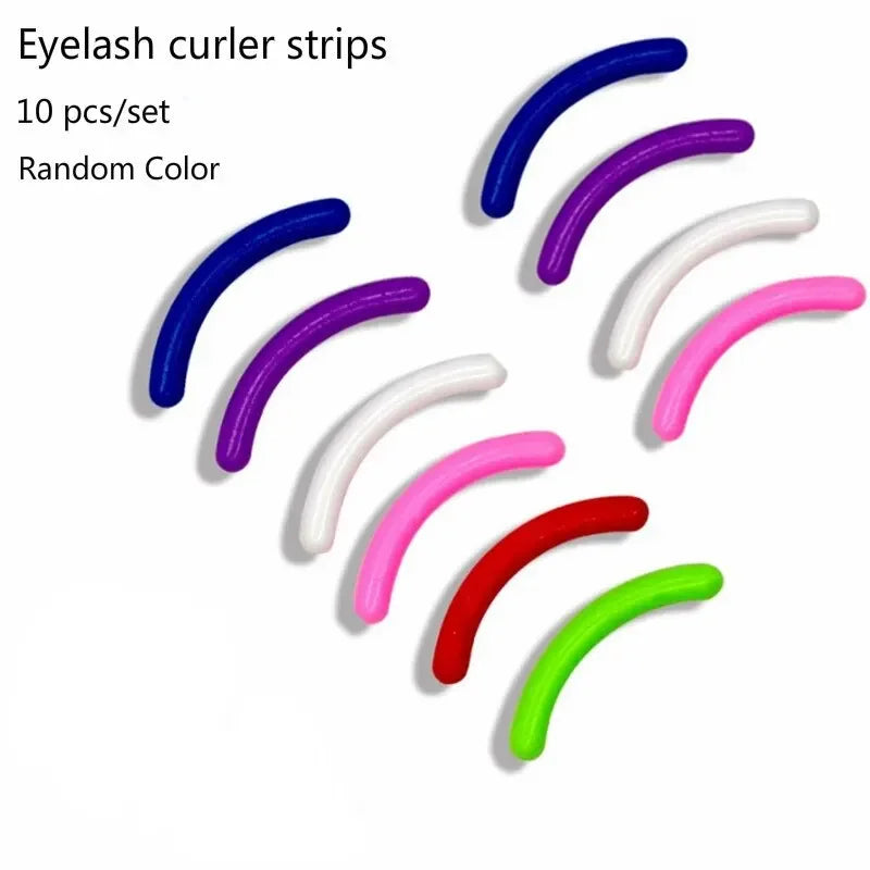 Eyelash Curler Wide-angle Partial Curling Lash Curlers Rubber Lashes Pad Beginners Fake False Eyelashes Aid Styling Makeup Tools