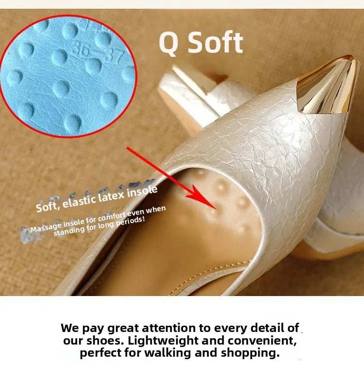 Elegant Heel Women's Shoes Party Style Comfortable Waterproof Platform Hollow out Design Fashion