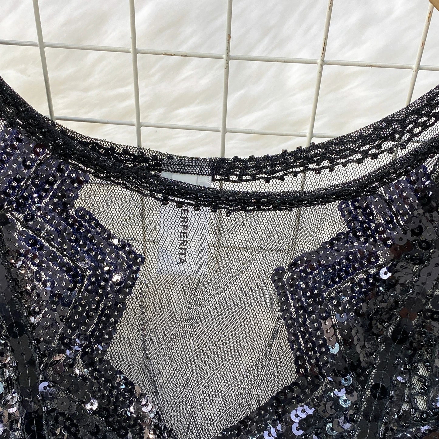 Sexy Sleeveless V-neck mesh sequin Bodycon Dress Chic Women Slim Women Slip Dress