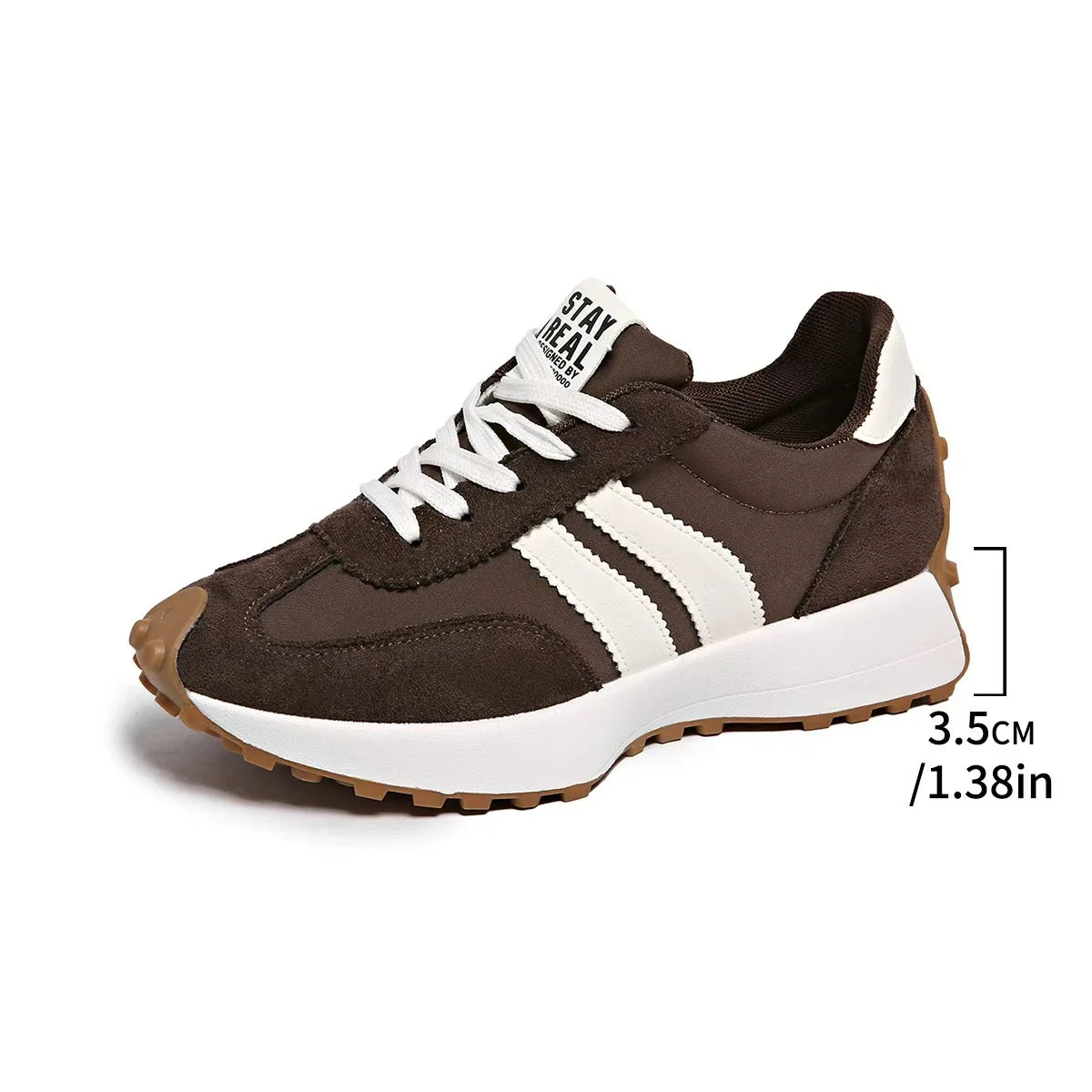 Retro Platform Women's Sneakers Summer Casual Patchwork Leather Sneakers Women's Outdoor Casual Comfort Shoes