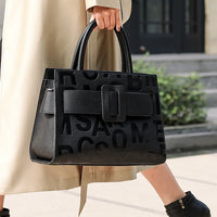 Bags for Women Trend Large-capacity Tote Bag, High Quality PU Leather Women's Retro Fashion Letter Handbag, Shoulder Bag