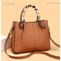 Genuine Leather Women Shoulder Crossbody Bag Large Capacity Soft Cowhide Handbag Ladies Tote Sac