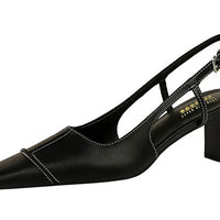 Design Shallow Women Pumps Pointed Toe Sling backs Sandals Elegant Office Work Thin High Heels Shoe Retro Shoes Women