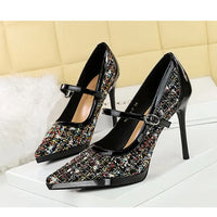French Style Pointed Sexy High Heels for Women Thin Heels and Shallow Mouth Single Shoes