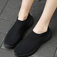 Women Shoes Breathable Flats Elastic Flat Shoes For Women Sneakers Spring Summer Footwear Lightweight Sports Shoes