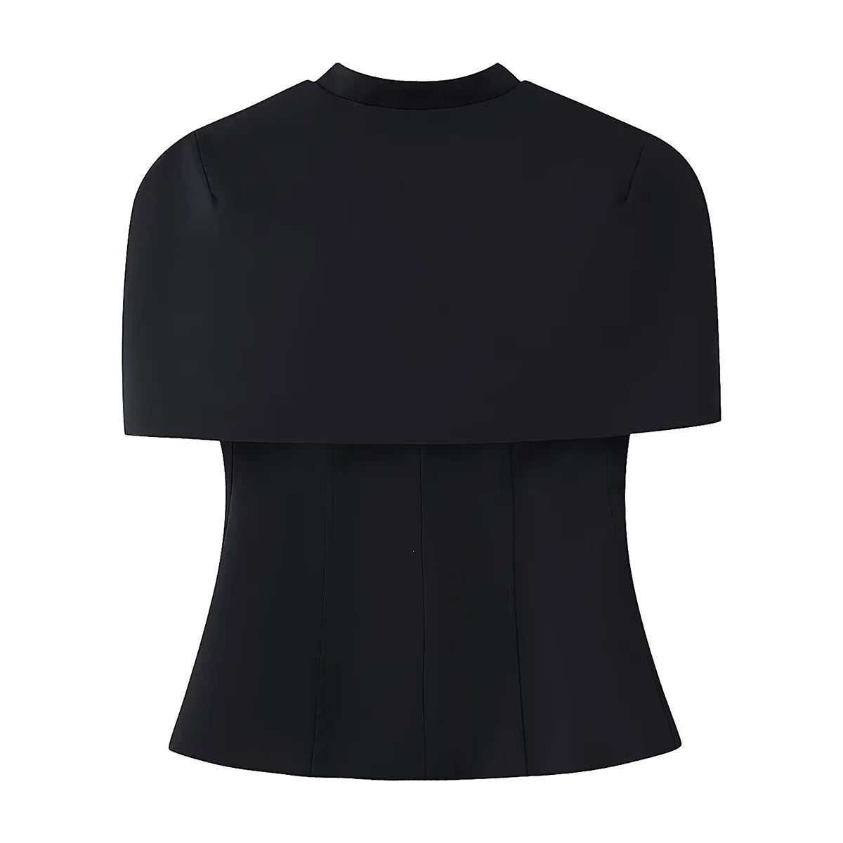 Fashionable French Style Two-Piece Set with off shoulder Top And Elegant Cape Lady Top Summer Casual Outfit for Young Women