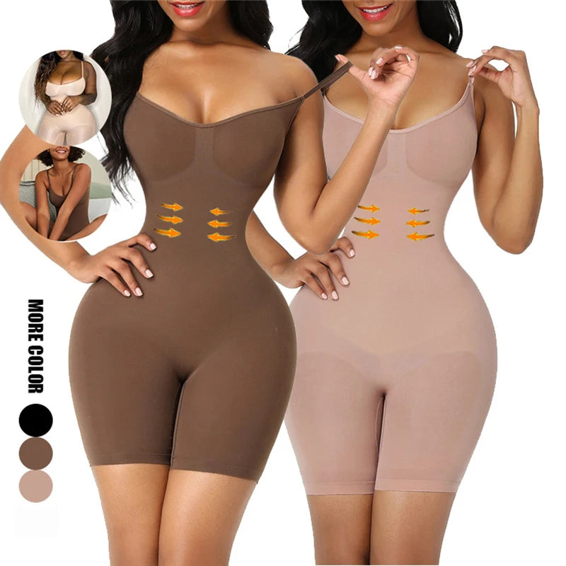 Women Bodysuit Shapewear Tummy Control Full Body Shaper Slimming Sheath Butt Lifter Push Up Thigh Slimmer Abdomen Shapers Corset