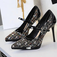 French Style Pointed Sexy High Heels for Women Thin Heels and Shallow Mouth Single Shoes
