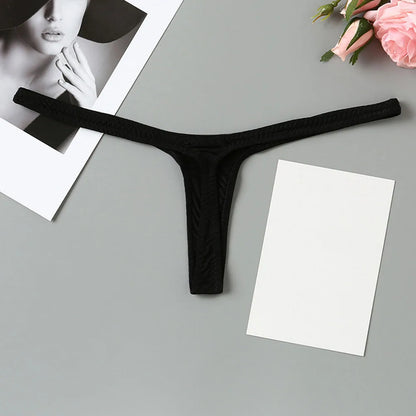 Women T Back Thin Sexy Sports Low Waist Sexy Underwear Woman Thin Soft Straps Simple Breathable Erotic Lingerie Low Waist Thongs