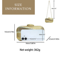 Luxury Rhinestone Clutch Bag for Women Elegant Evening Purse Fashion Crystal-Encrusted Handbag Party Shoulder Bags