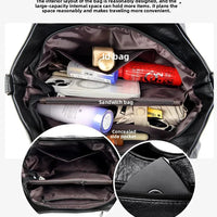 Fashionable Pure Color Basket Handbag Women's Commuter Bag Soft PU Leather Vintage Style Single Shoulder Bag with Internal Zipper