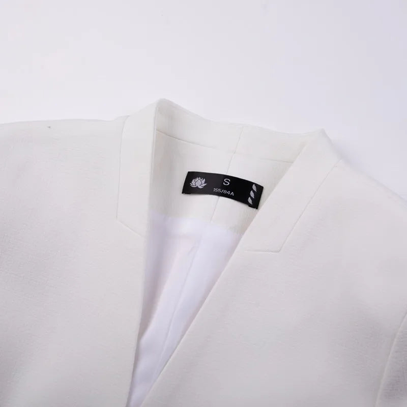 Two Piece Dress Suits For Women Long Sleeve Solid Slim Fit Fashionable Monochromatic Office Ladies Work Wear business suit