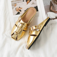 Designer Women Sandals Mules Summer Roman Slippers Fashion Buckle Woven Casual Soft sole Shoes