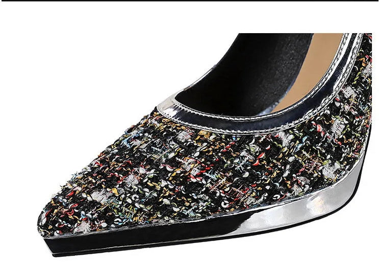 French Style Pointed Sexy High Heels for Women Thin Heels and Shallow Mouth Single Shoes