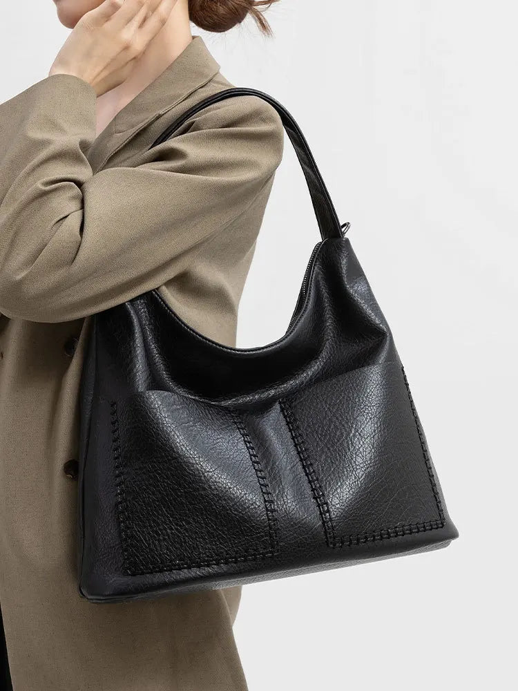Luxury Designer Women's Leather Crossbody Bag Elegant Shoulder Handbag for Ladies Classic Stylish Tote Messenger Purse