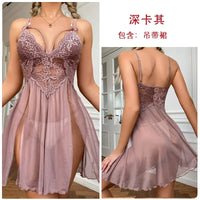 Nightgown Sleepwear Women's Clothing Home wear Suspenders Lace Sexy Comfortable Casual Embroidery Fashion Breathable Loose Fit