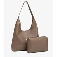 Retro Solid Color Large Capacity Women's Shoulder Bag Fashionable Versatile Niche Tote Bag Underarm Single Shoulder - Natalia Home Fashion