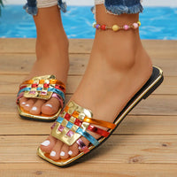 Women Summer Slides Women Flat Slippers Luxury Sandal Designer Shoes Ladies Outdoor Beach