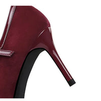 Banquet Bow Rivet T-button Pointed Head High Heel Women's Single Shoes