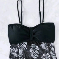 Short Dress Tankini With Shorts Swimsuit Women Swimwear Female Padded Printed Bathing Swim Suit Swimming Beachwear Summer