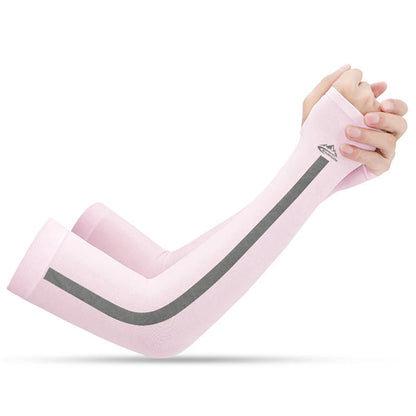 UV Solar Arm Sleeves Woman Cycling Fingerless Gloves Cool Muff Summer Ice Silk Elastic Arm Cover Driving Anti-Sunburn Sleeve Natalia Home Fashion    Natalia Home Fashion
