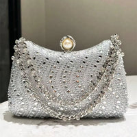 Retro Premium Rhinestone Rhinestone Diamond Inlay Bag Diamond Inlay Evening Bag Sparkling Wedding Party Bag